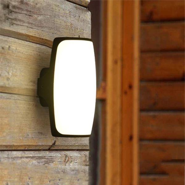 

thrisdar 12w modern outdoor garden patio led wall light waterproof courtyard gate lamp villa balcony corridor decor lamps