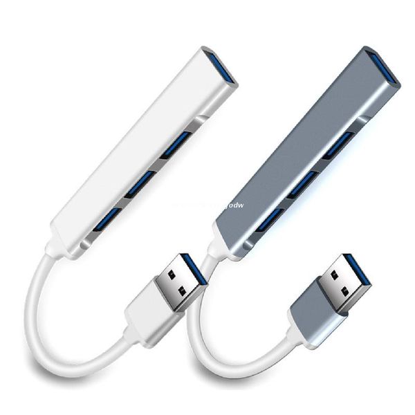

hubs 4 port usb hub 3.0 splitter aluminum alloy docking station dropship