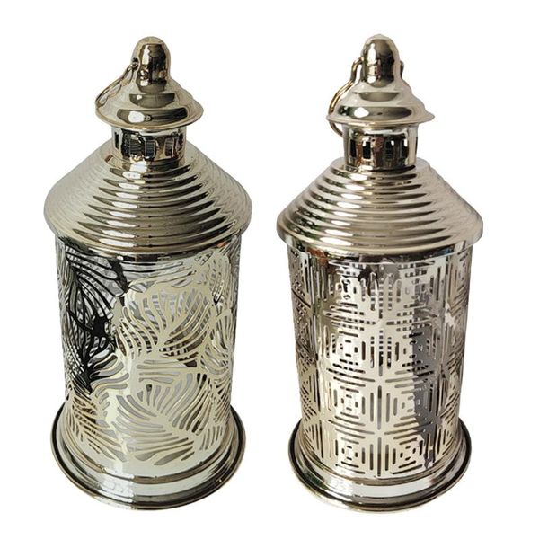 

portable lanterns moroccan lantern light hollow handheld decorative lamp battery operated for living room wedding hallway party table center