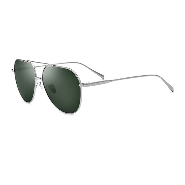 

luxury designer glasses 2021 new men polarized sunglasses oversized driving 3 colors titanium alloy glasses with box, White;black