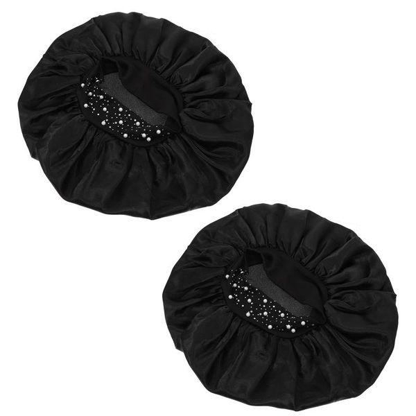 

shower caps 2pcs multi-purpose waterproof bath bathroom headgear