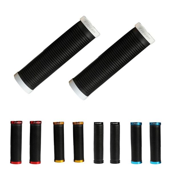 

bike handlebars &components 2pcs/1 pair bicycle grip aluminum alloy bilateral locking mountain absorption anti-skid handlebar cover