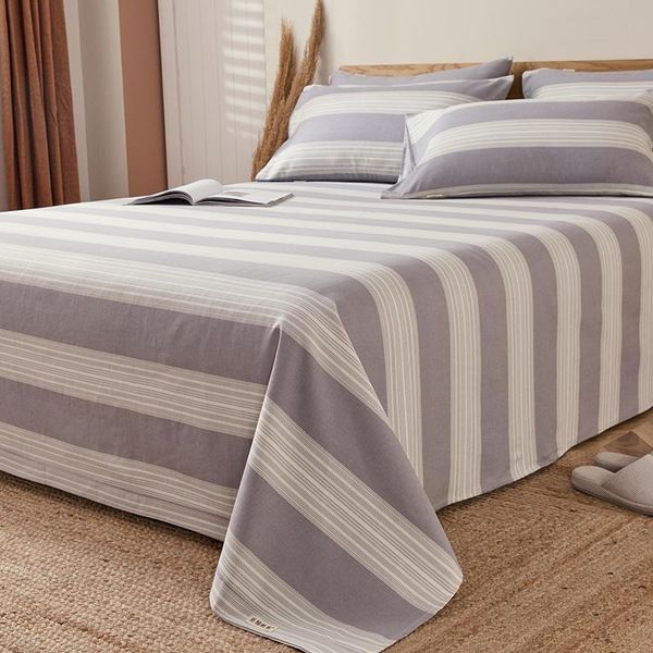 

sheets & sets summer old coarse pure cotton high thickening sheet piece and linen three-piece single double