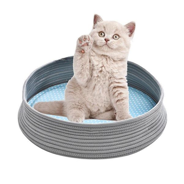

cat beds & furniture 2021 cave bed basket lazy lounger soft kennel dog sleep sofa washable for small dogs house