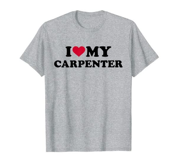 

men's t-shirts i love my carpenter t-shirt, White;black