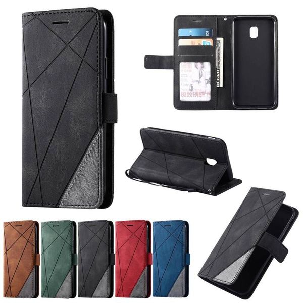 

case mixed splice pu leather for galaxy j530 sm-j530f cover cell phone cases