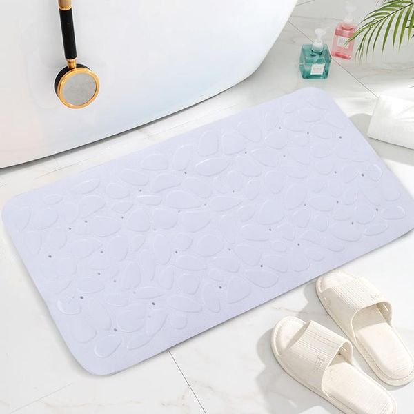 

bath tub shower mat 75x36 cm non-slip, bathtub with suction cups, machine washable bathroom mats drain holes