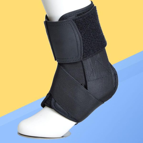 

elastic ankle brace adjustable support stabilizers lace sleeve for sprains sprained foot volleyball, Blue;black