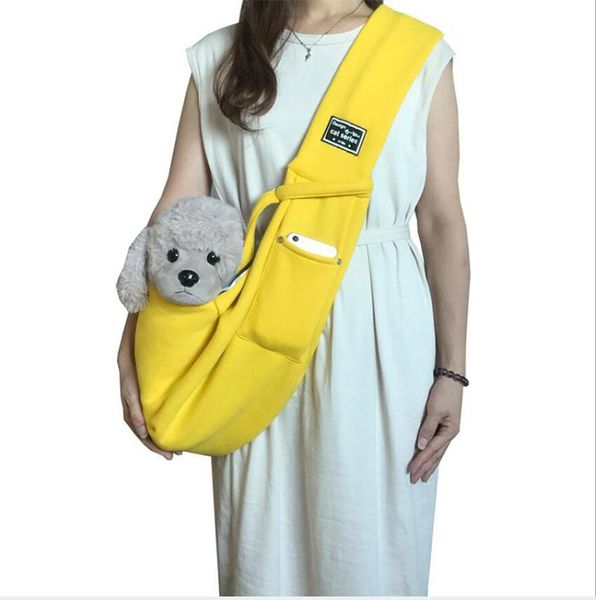 

dog car seat covers comfortable canvas single shoulder bag outdoor travel handbag handmade pet carrier sling tote breathable