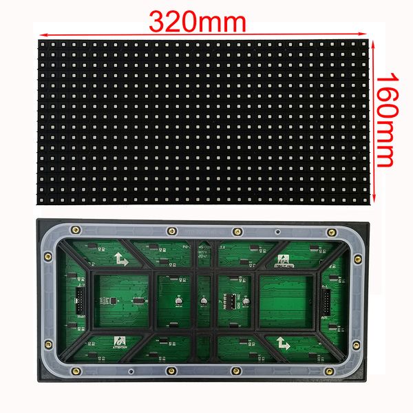 Открытый P10 Светодиодный дисплей экран модуль 320 * 160 мм поверхностный монтаж SMD3535 RGB полноцветный HD водонепроницаемый завод прямой матрицы продаж