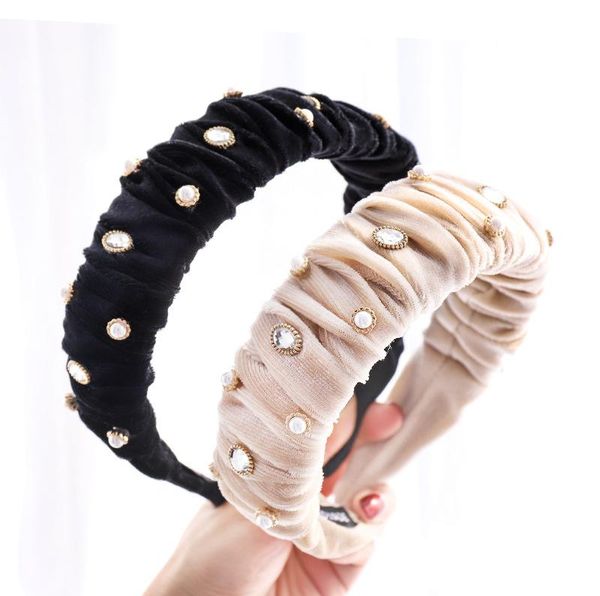 

hair accessories vintage velvet scrunchies rhinestone hairband headband