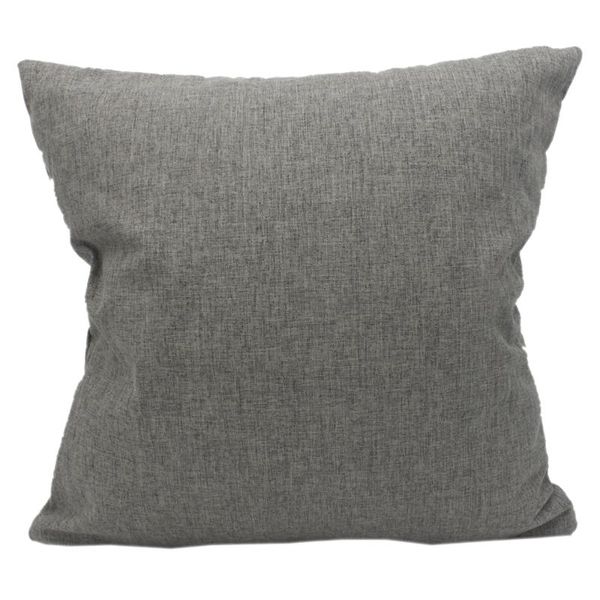

cushion/decorative pillow curcya 10pcs dark grey throw covers for thermal heat transfer printing polyester sublimation blank gray cushion ca