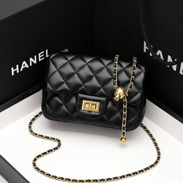 

sheep small bag female 2021 golden ball chain net red fashion versatile lingge single shoulder messenger square