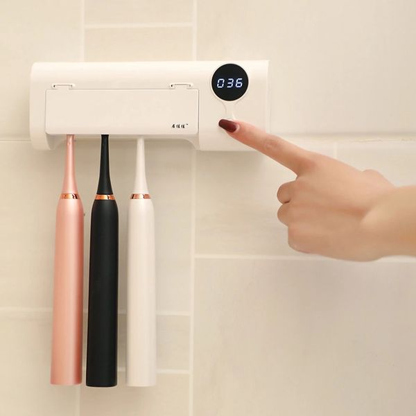 

jujiajia smart induction uv electric toothbrush sterilizer toothbrush holder sterilization disinfector for soocas oclean dr. bei electric to