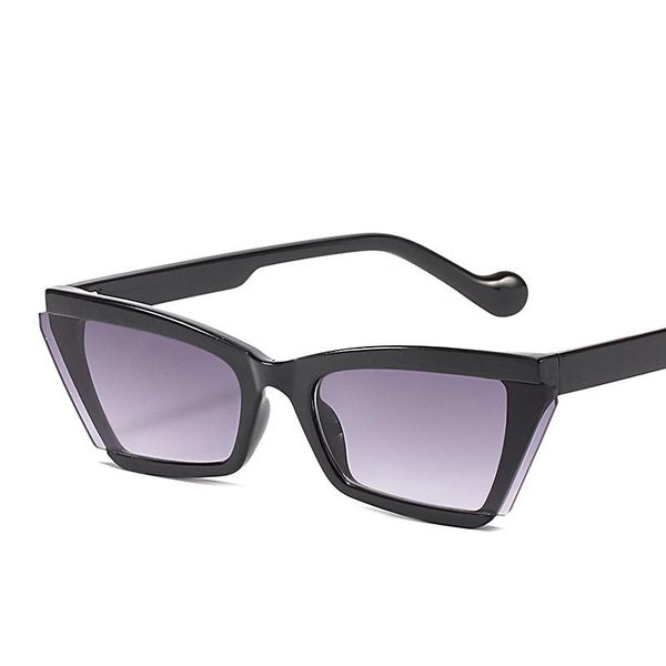 

sunglasses 2021 cat eye small frame women men flying wing lenses personalized sun glasses eyewear fashion uv400, White;black