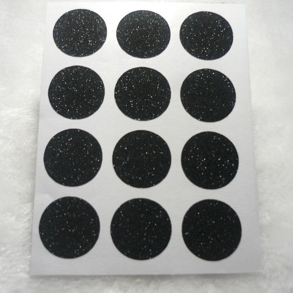 

19mm/0.75inch black glitter polka dots wall decals & stickers gift wrap