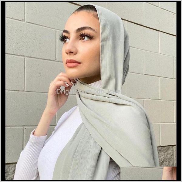 

wraps hats, & gloves fashion aessories10pc/lot chiffon crinkled hijab plain satin shawl muna ombra hijabs for women crepe long shawls scarve, Blue;gray