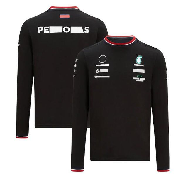 

f1 team long-sleeved t-shirt, 2021 polyester quick-drying downhill jersey, the same customization