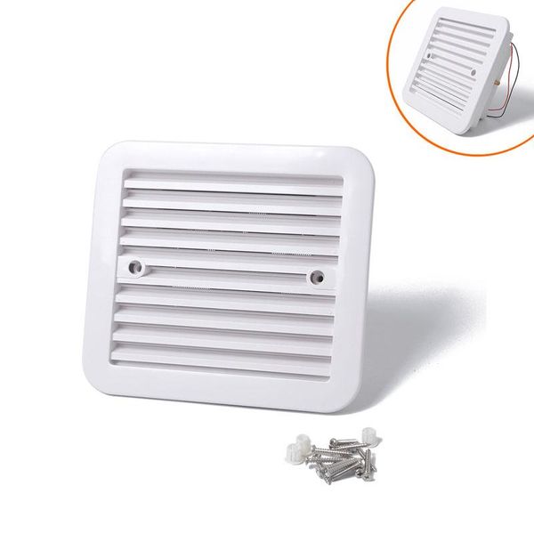 

12v white air vent with fan rv trailer caravan side ventilation atv parts