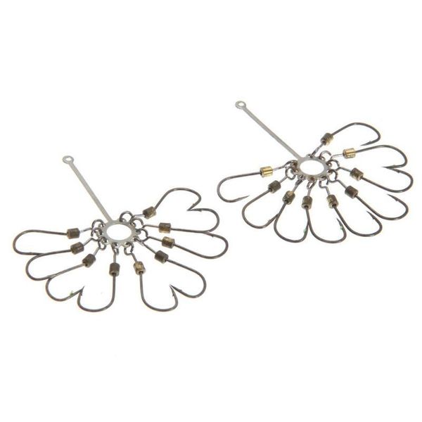 

2pcs high carbon steel sharp explosion hook fishing tackle jig hooks set #8