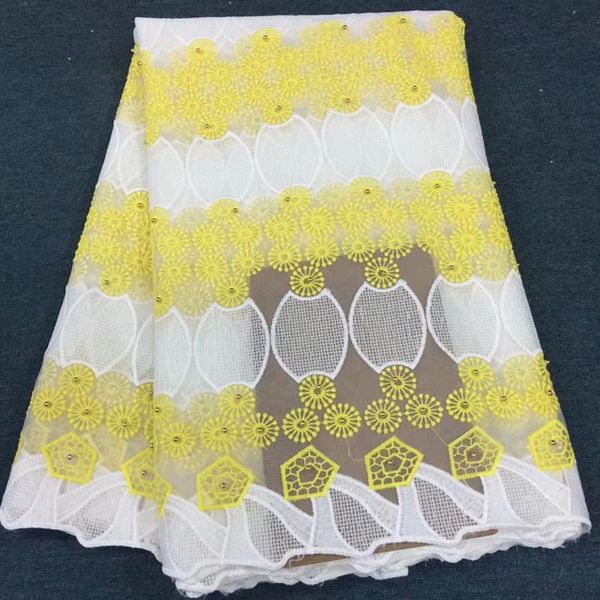 

ribbon 2021 african beaded lace fabric nigerian embroidery guipure bridal net for dress, Pink;blue