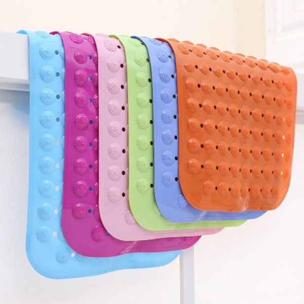 

non-slip tub bath mats pvc anti-skid mat soft bathroom massage suction cup large strong shower non-toxic carpet