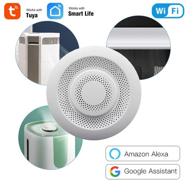 

smart home control tuya wifi air box temperature and humidity sensor indoor quality monitor formaldehyde voc carbon dioxide alarmer