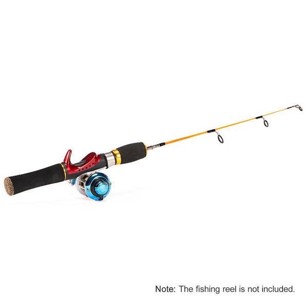 

boat fishing rods 52cm portable lightweight glass fiber ice rod pole 2-piece casting 2021