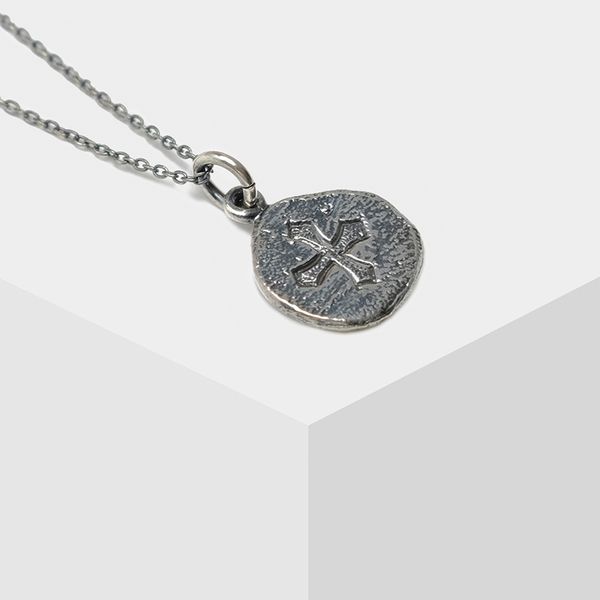 

amorita boutique round cross carvings design vintage necklaces 210506, Silver