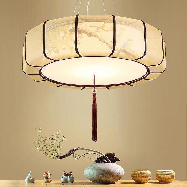 

pendant lamps customized chinese style chinese-style chandelier antique tome lamp round living room dining classical tea house