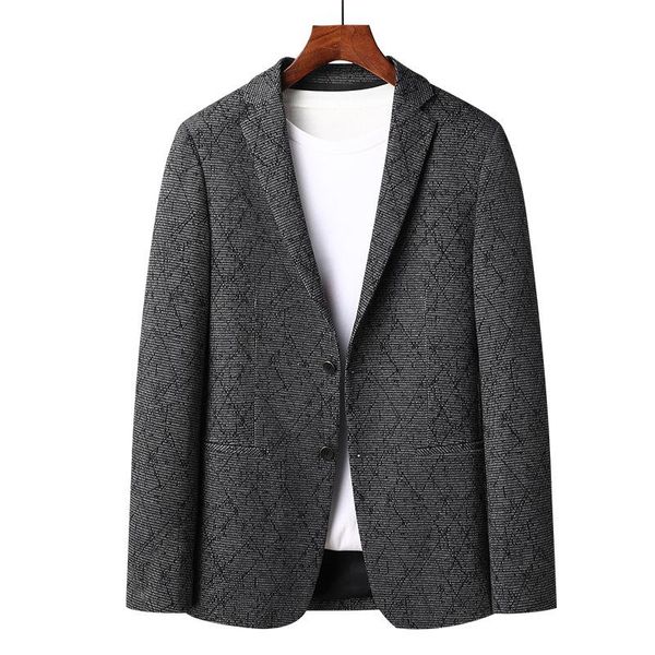 

men's suits & blazers suit jacket for men autumn winter thick diamond style single breasted casual size m-4xl, White;black