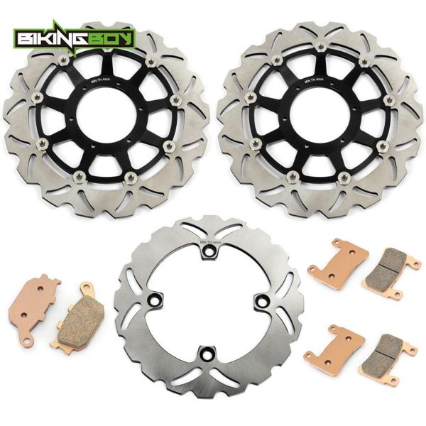 

motorcycle brakes bikingboy rvt 1000 r 00 01 02 03 04 05 06 vtr sp-1 2000 2001 sp-2 2002-2006 rc51 front rear brake discs rotors disks pads