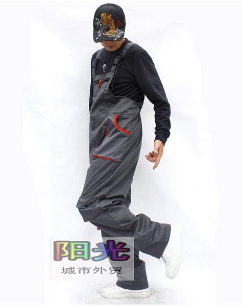 

men's pants s-4xl 2021 outdoor labor uniform work clothes jumpsuit engineering bib plus size costumes, Black