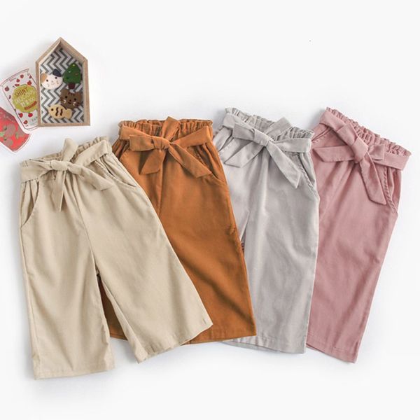 Miúdos miúdos meninas meninas soltas corduroy calças crianças outono casual calça crianças 210429