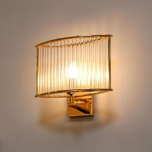 

wall lamps modern home decor golden luxury crystal lamp for living room bedroom bedside e14 led light luminaire