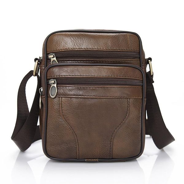 

backpack 2021 est leather men's bags messenger bags, shoulder vertical casual mens bookbag
