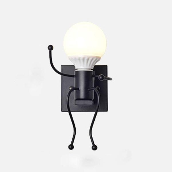 

wall lamp little man light retro lamps industrial indoor lighting for bedroom living room bar cafe metal vintage bedside