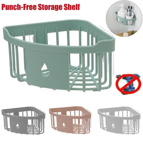 

bathroom storage & organization punch kitchen shelf wall hang drain organizer rectangle semicircle organize