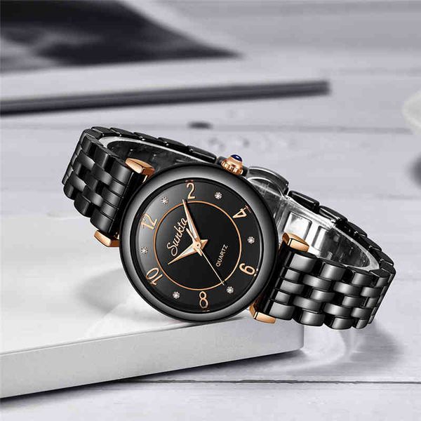 

sunkta diamond quartz women watches waterproof ladies dress bracelet clock brand luxury watch women zegarek damski 210517, Slivery;brown