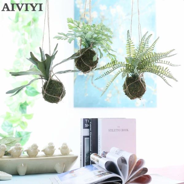 

decorative flowers & wreaths fern foam hanging ball indoor simulation aerial type ceiling decoration plant wall view home floral