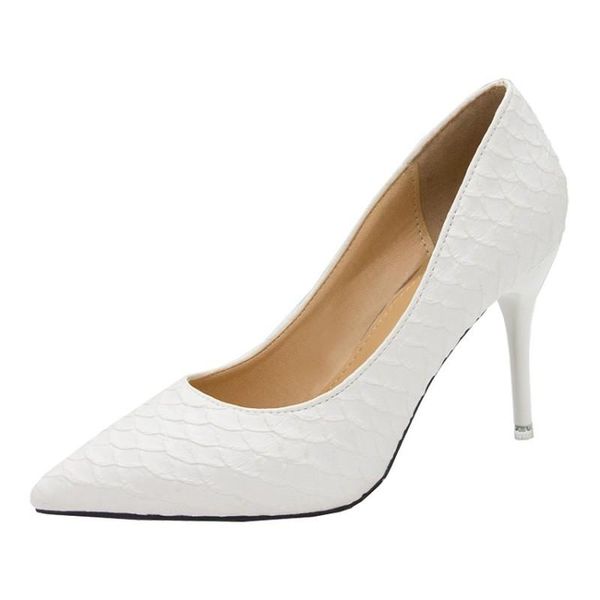 

dress shoes 2021 fashion elegant high heels pointed stiletto single professional working womens concise high-heeled y21-49, Black