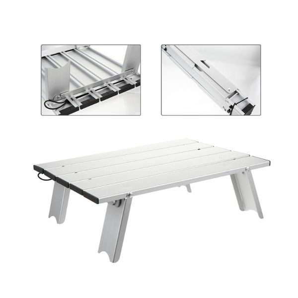 

portable camping table aluminum folding picnic collapsible camp furniture