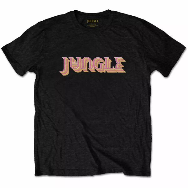 

jungle colour logo licensed men t-shirt, White;black