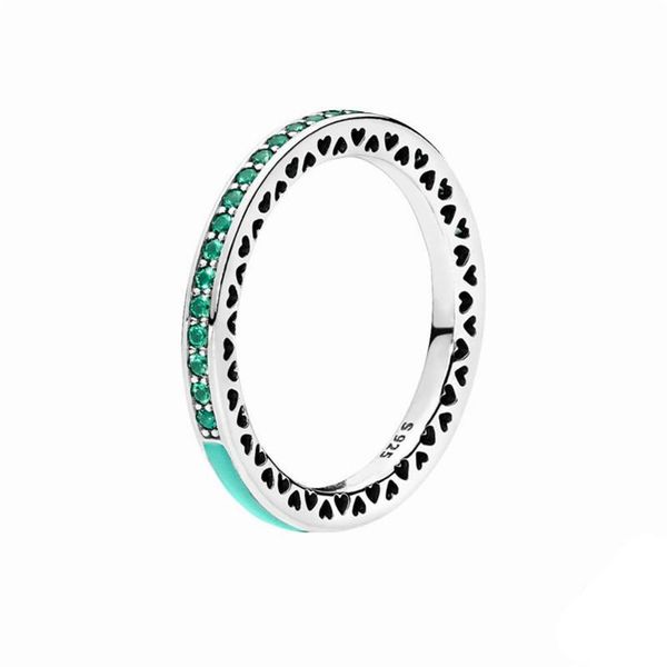 

red heart rings trimmed for women silver 925 sterling mint oil and real green glass gemstone cluster, Golden;silver
