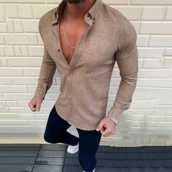 

men's casual shirts 2021 summer men elegant leisure blouse long sleeve gray khaki shirt masculina camisa blusas homme ropa man clothing, White;black