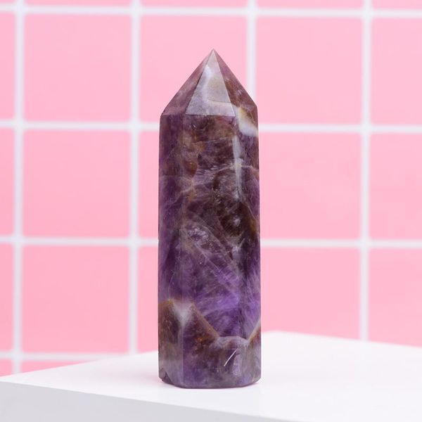 

decorative objects & figurines natural dream amethyst tower rocks column mineral modern home decoration point healing quartz gift accessarie
