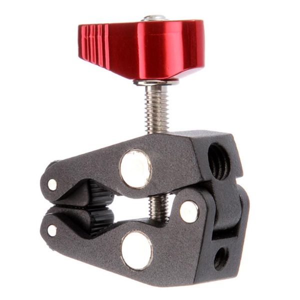 

tripods super clamp, with knob crab claw magic arm clamp,with 1/4 inch and 3/8 for dslr camcorder tripod