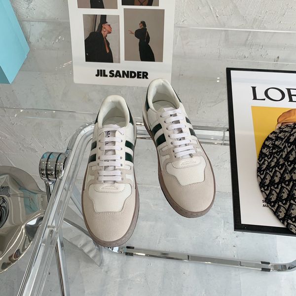 

men's and women's casual shoes designer comfortable lace-up brand flat-bottom luxury couple sneakers, Red;white