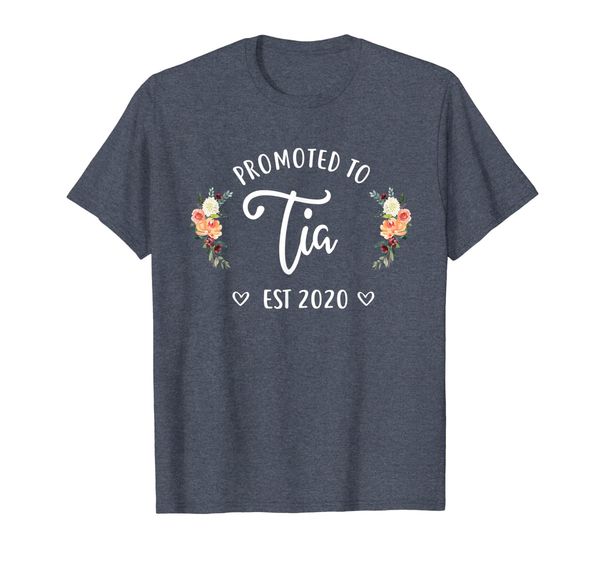 

promoted to tia est 2020 new tia t-shirt, White;black