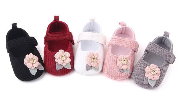 

baby girl infant summer floret princess shoes moccasins indoor non-slip toddler knitted first walkers